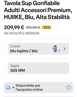 Tavola Sup Gonfiabile