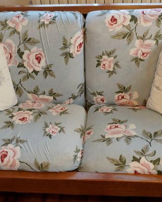 Divano due posti in rovere stile rustico