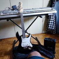 chitarra, tastiera e cassa