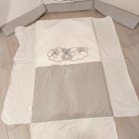 Paracolpi + piumino coordinato per culla