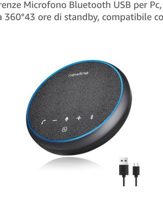 Altoparlante per conferenze con microfono BT nuovo