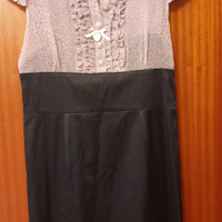 Tubino sexy nero stretch marca "PUERCO ESPIN"