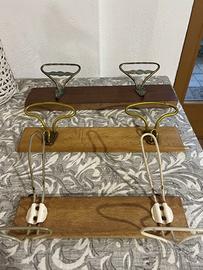 3 Attaccapanni vintage da muro