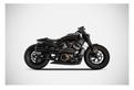 Zard Sportster S Top Gun Scarico Completo Nero Opa