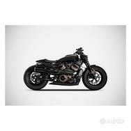 Zard Sportster S Top Gun Scarico Completo Nero Opa