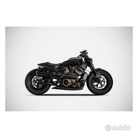 Zard Sportster S Top Gun Scarico Completo Nero Opa