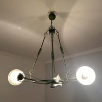 Lampadario in ferro battuto