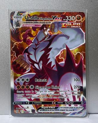 Carta Pokemon Urshifu Singolcolpo VMAX ultra rare