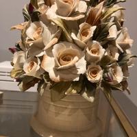 prezioso vaso in porcellana Capodimonte