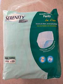 Pannoloni anziani serenity soft dry mutanda tg lar