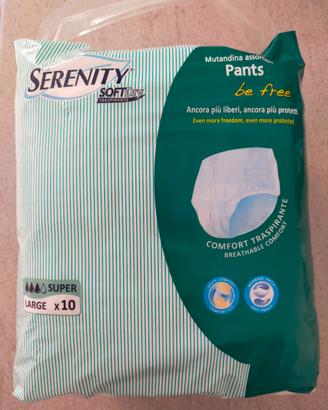 Pannoloni anziani serenity soft dry mutanda tg lar