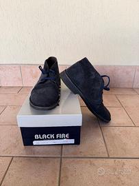 Polacchine in Pelle Scamosciata Blu - Taglia 42