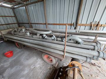 Tubi per irrigazione agricola in ferro e plastica