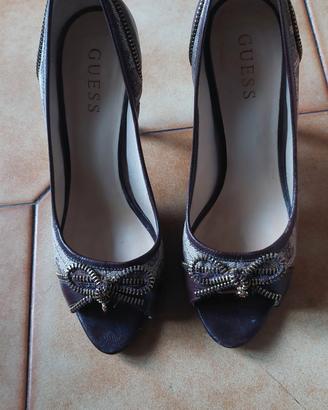 scarpe donna Guess con motivo cerniera