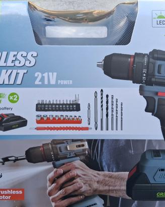 Trapano Avvitatore 21 Volt 2 Batterie 1200mAh