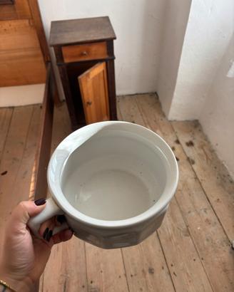 Vaso da notte antico in ceramica