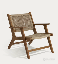 Poltrona Geralda in legno kave home