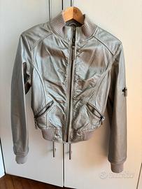 Giacca Vera Pelle Bata Donna Argento 44