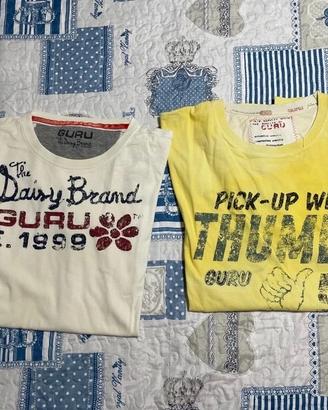 Lotto 2 T-shirt Guru uomo vintage - Taglia XL
