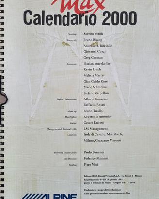 calendario max 2000 Sabrina Ferilli