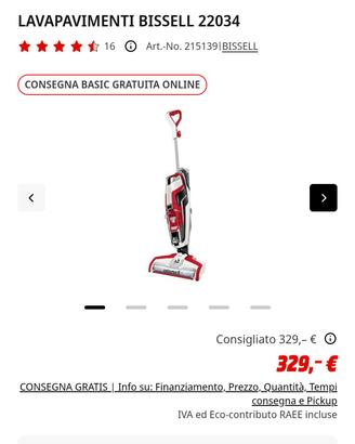 aspirapolvere  e lava asciuga