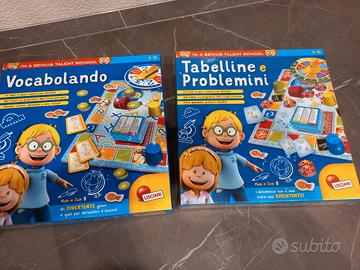 Lisciani Vocabolando e Tabelline e Problemini