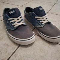Scarpe sneakers Vans blu e azzurre, numero 43