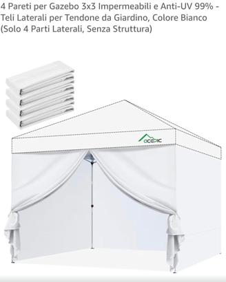 pareti gazebo 3x3