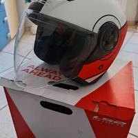 Casco moto LS2 jet con visiera lunga ottime condiz