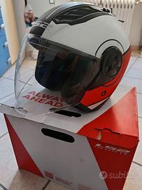 Casco moto LS2 jet con visiera lunga ottime condiz