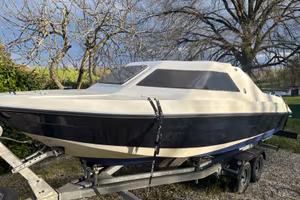 Barca con motore Mercury 90 e carrello ELLEBI