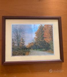Quadro di stampa con paesaggio autunnale