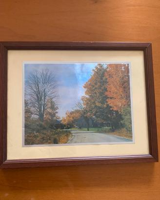 Quadro di stampa con paesaggio autunnale