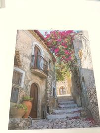 Quadro in forex 26x32cm con motivo borgo antico