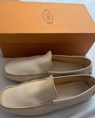 Mocassini TOD’S in pelle bianca/avorio