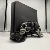 PlayStation 4 Slim Nera Funzionante + Controller