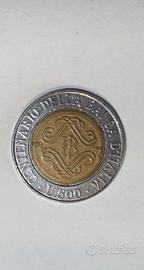 500 lire centenario errore di conio
