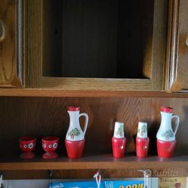 Set vintage da tavola in legno