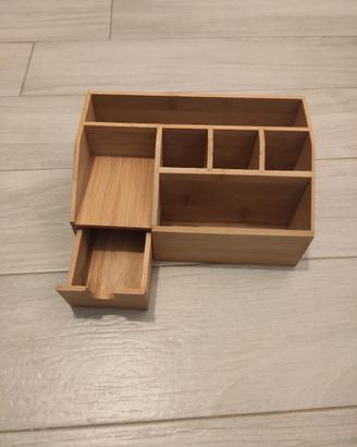 porta trucchi in bamboo