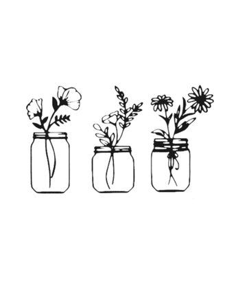 Decorazione Parete Vasi con Fiori – Wall Art Rusti