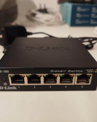 Switch di rete Gigabit D-Link DGS-105 1Gb 100/1000