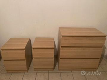 set comò comodini  e mobile per tv