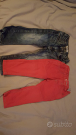 Jeans e pantaloni Chino Rossi 18-24 mesi