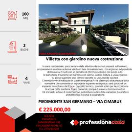 Villetta con giardino,nuova costruzione