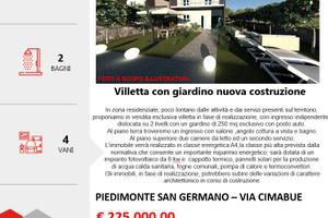 Villetta con giardino,nuova costruzione