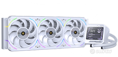 Dissipatore PC Valkyrie V360 LCD bianco AMD-Intel