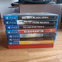 Bundle PS4 8 Giochi Playstation 4 + Manuale/Mappa 