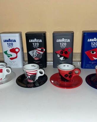 LAVAZZA 120° ANNIVERSARIO TAZZINE + SCATOLE VUOTE