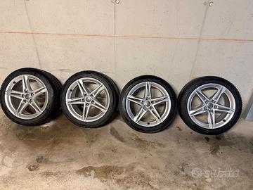 Cerchi 18 Audi gommati al 75%