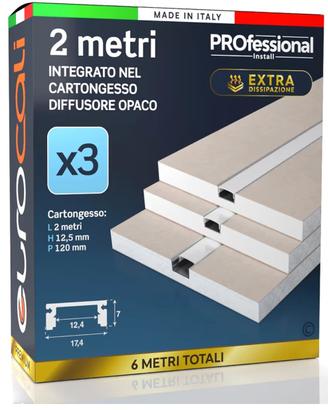 Profilo Alluminio per strisce Led